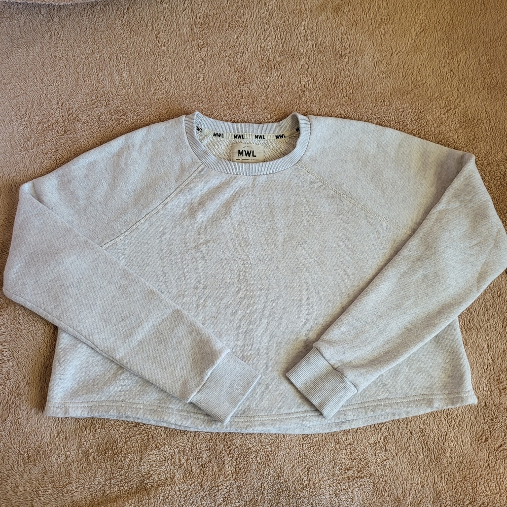 Madewell MWL Airyterry Crop Sweatshirt